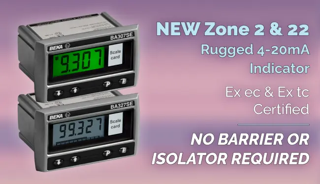 NEW Zone 2 & 22 Rugged 4-20mA Indicator NO BARRIER OR ISOLATOR REQUIRED
