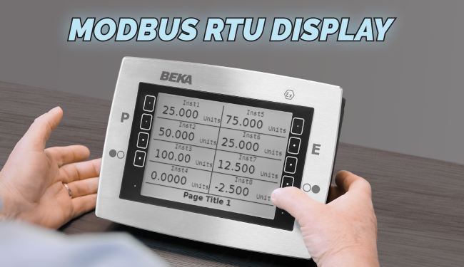 BA489-GL and BA489-PC intrinsically safe Modbus RTU Displays